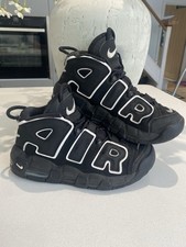 Nike Air More Uptempo Trainers Sneakers Size UK 5.5 Black White. Rare!!