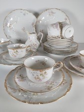 Antique CFH GDM Limoges Tea Set For Six