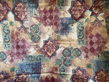 Fairfield Mills ‘Solerno’ Bronze, Green,Gold &Blue Aztec Style Cotton 1.4cmw X1M