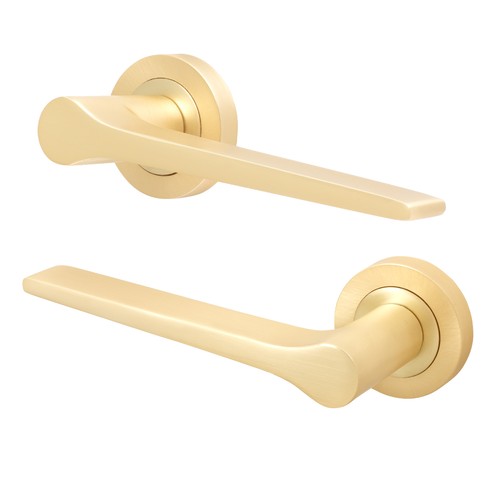 Satin brass internal - brass, door