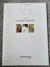 Concorde brochure signed by