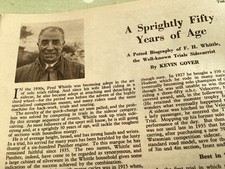 F.H.WHITTLE TRIALS SIDECAR PERIOD 1954 MOTORCYCLE ARTICLE.