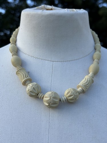 Vintage carved celluloid - carved,