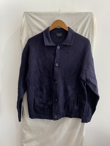 Massimo dutti navy button - massimo,