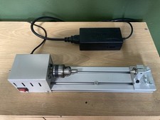 Mini Worktop Wood Lathe - Adjustable Speed Settings - UK Plug
