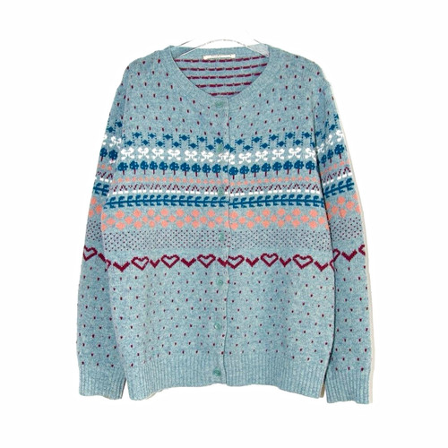Woolovers blue pink - fair, isle