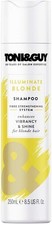 Toni & Guy Illuminate Blonde Shampoo 250ml to Enhance Shine for Coloured Hair