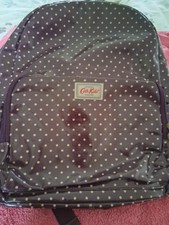 Cath Kidston Purple Spotted Backpack Bag.