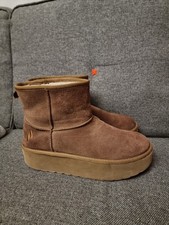 Skechers Leather Lined Boots Tan.