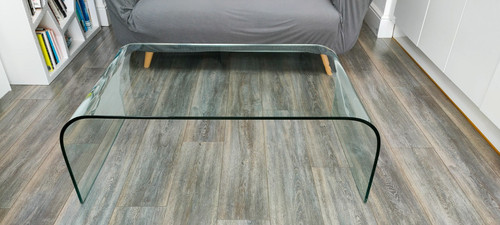 Modern curved glass coffee - modern,
