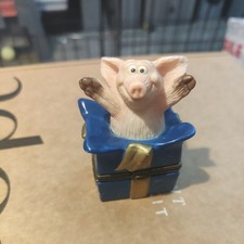 Piggin Present trinket box by David Corbridge 1998 VGC No Box