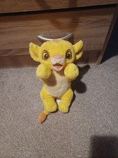 Disneys Simba Teddy The Lion King Plush Soft Toy Used Good Condition