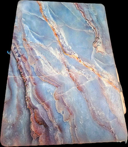 Blue grey brown marble look - blue,