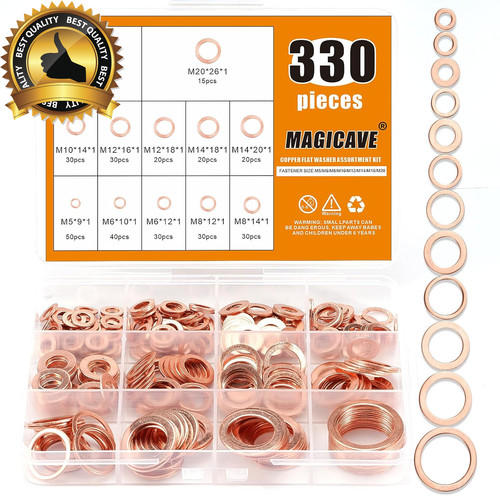 330 pcs copper - copper, washers