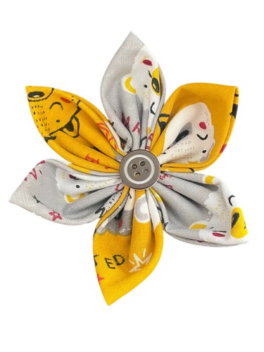 Grey mustard yellow teddy - grey,