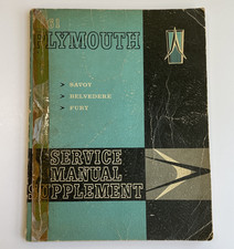 1961 Plymouth Service Manual