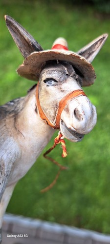 Vintage hand crafted donkey - crafted,