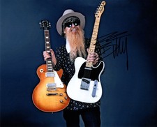 10x8 Photo Personally Autographed by Billy Gibbons + COA