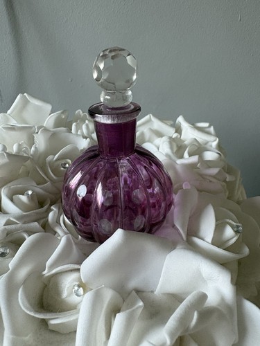 Vintage purple glass perfume - vintage,