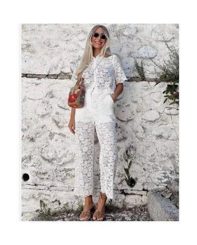 Zara women white - white, floral