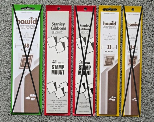 Hawid stamp mount strips - hawid,