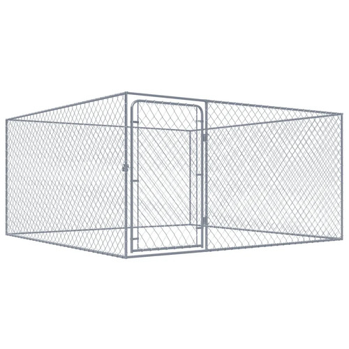 Outdoor dog kennel - dog, galvanised
