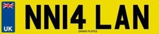 ALAN NUMBER PLATE NUMBER ONE