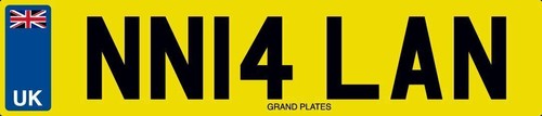 Alan number plate - alan, one