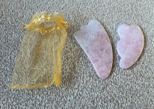 Rose quartz gua sha facial - rose,