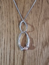 Clogau Gold Silver & 9ct Rose Gold Mackintosh Pendant 10.6g. Please See Info 🤍 