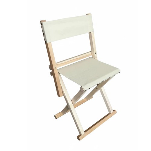 Wooden frame canvas chair - wooden,