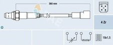 Lambda sensor Heated 77168 FAE