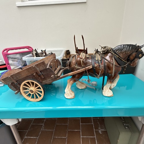 Vintage ceramic shire - shire, horse