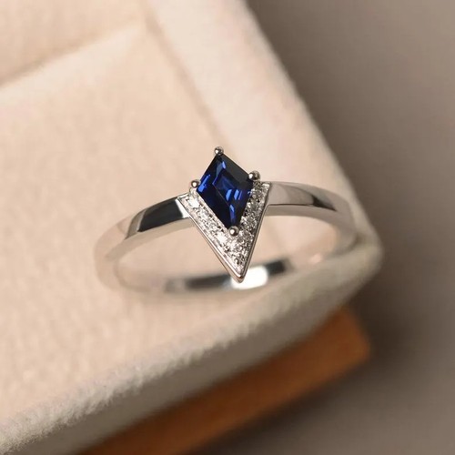 Sapphire ring sterling silver - sapphire, ring,