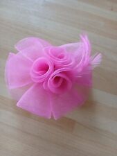 New Unworn Small Bright Pink Fascinator On Clip Races Ladies Day Weddings Events