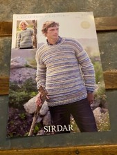 New Sirdar Boys & Men's Sweater Knitting Pattern Crofter Chunky 9334