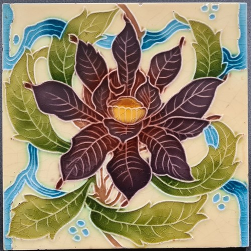 Art nouveau fireplace - art,