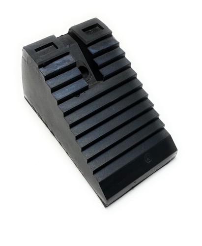 Rubber wheel chock heavy - heavy, duty