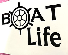 1x Boat Life Decal Vinyl