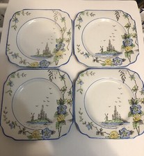 Four side plates by Carlisleware Burgess Bros London