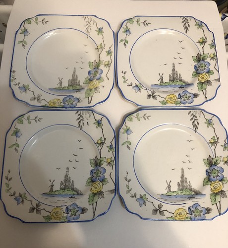 Four side plates - , by