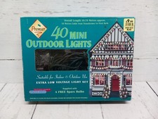 Vintage Xmas Fairy Lights 40x Mini Outdoor Christmas Lights - Boxed