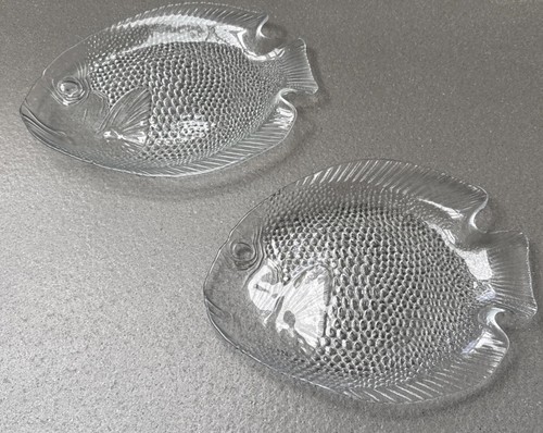 Vintage arcoroc france fish - arcoroc,