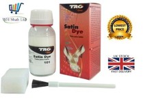 New TRG Satin Shoe Dye Purse Handbag Shoe Repair Dye Weddings All Colours 50ml