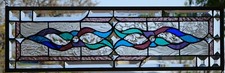 Abstract Stained Glass Transom