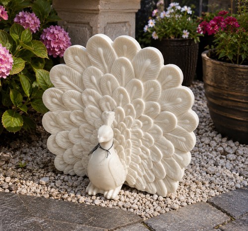 Large white peacock - large,