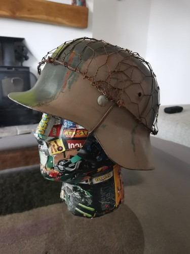Ww2 german helmet m35 wire - german,