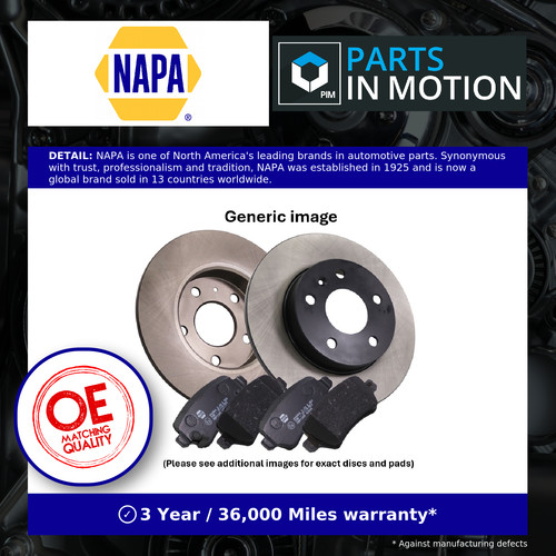 Solid brake discs and - 2x,