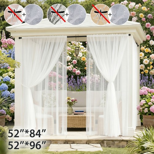 Outdoor sheer curtain - 2, layer