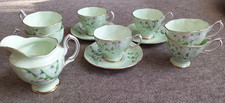Vintage Royal Albert Bone China Tea Cup & Saucer Jug Laurentian Snowdrop Job Lot